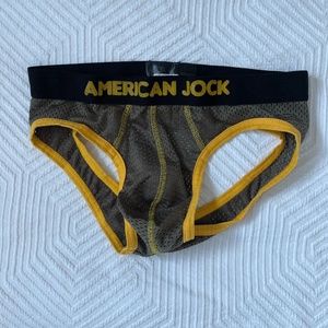 American Jock Mesh Brief Open Back Medium